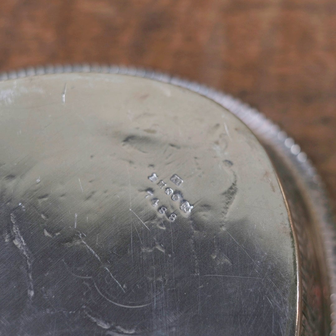 アンティーク オーバルトレイ シルバープレート 彫刻装飾 フルーツボウル 銀メッキ イギリス7