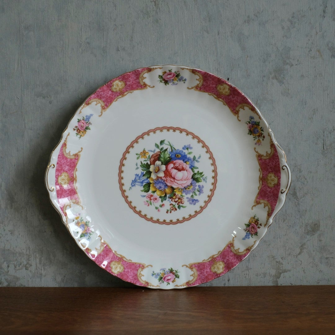 ヴィンテージ Royal Albert B&BプレートLady Carlyle イギリス 朝食用のお皿 食器2
