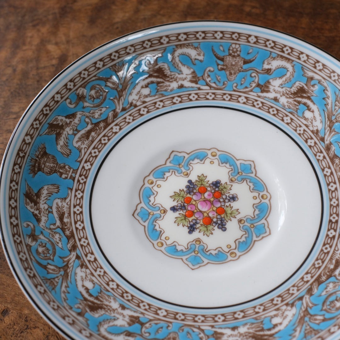 ヴィンテージ カップ&ソーサー WEDGWOOD ウェッジウッド フロレンティーン ターコイズ イギリス6