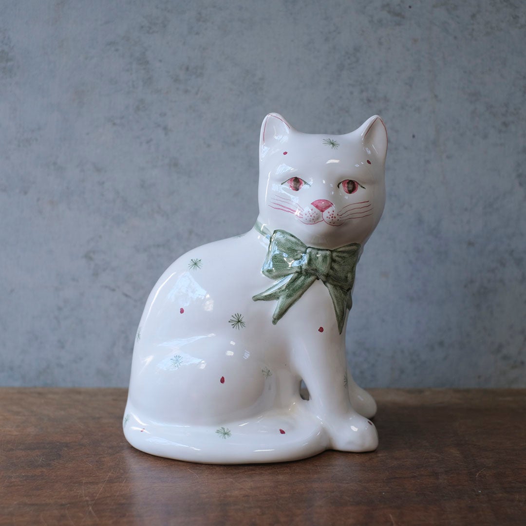 ヴィンテージ フィギュリン RYE POTTERY 猫の置物 イギリス1