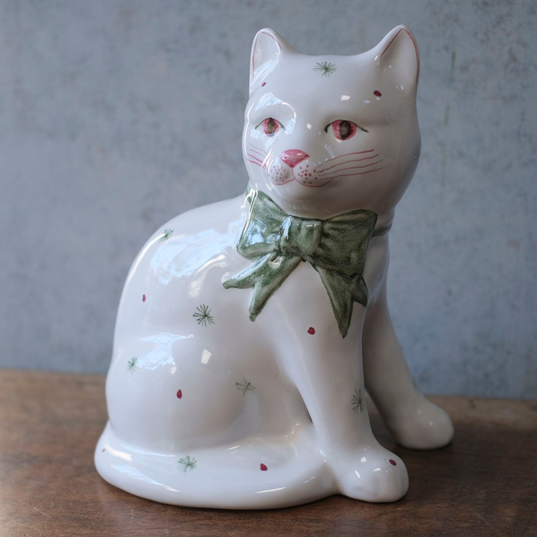 ヴィンテージ フィギュリン RYE POTTERY 猫の置物 イギリス2