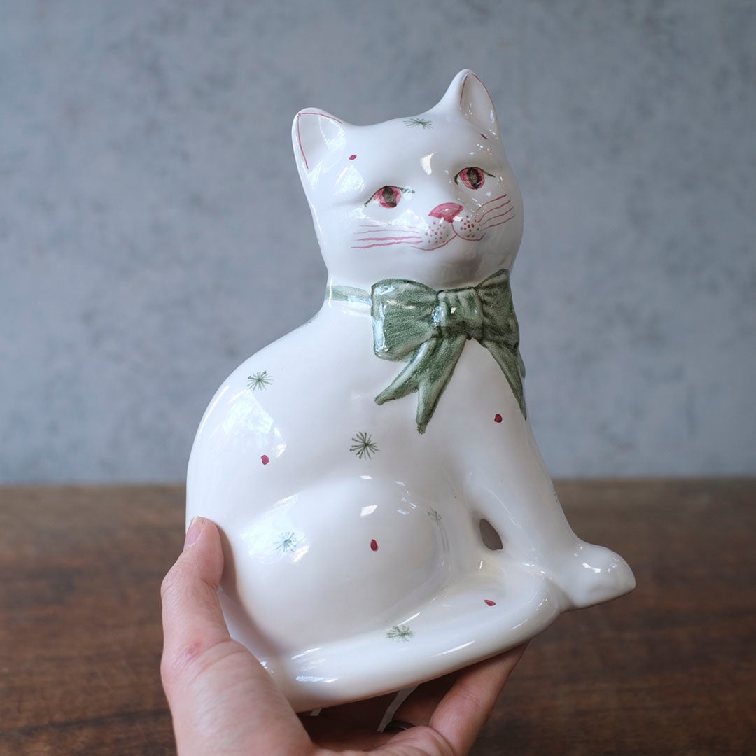 ヴィンテージ フィギュリン RYE POTTERY 猫の置物 イギリス4
