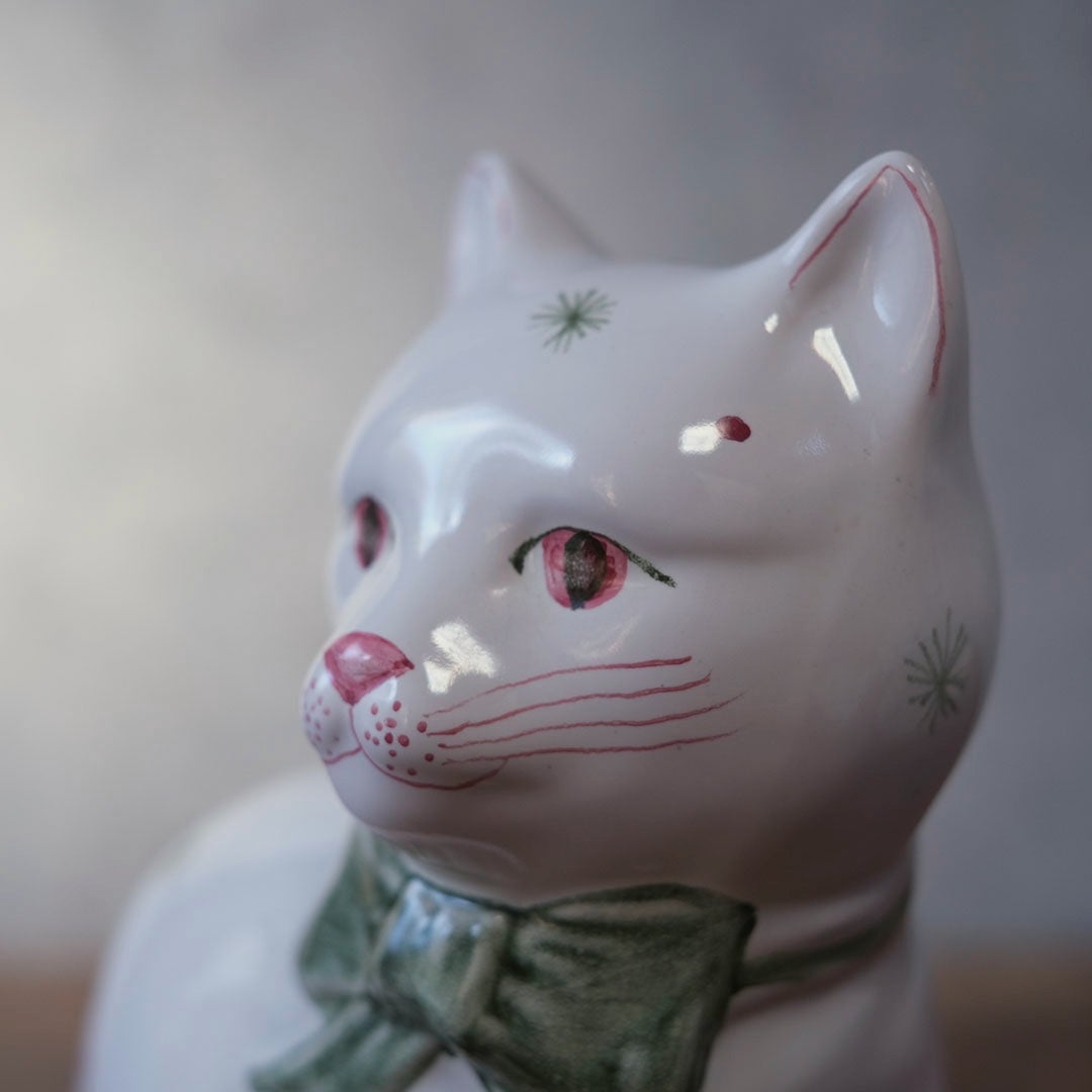 ヴィンテージ フィギュリン RYE POTTERY 猫の置物 イギリス5