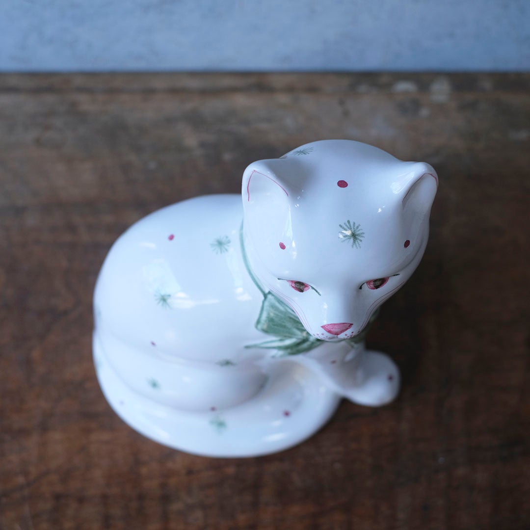 ヴィンテージ フィギュリン RYE POTTERY 猫の置物 イギリス7