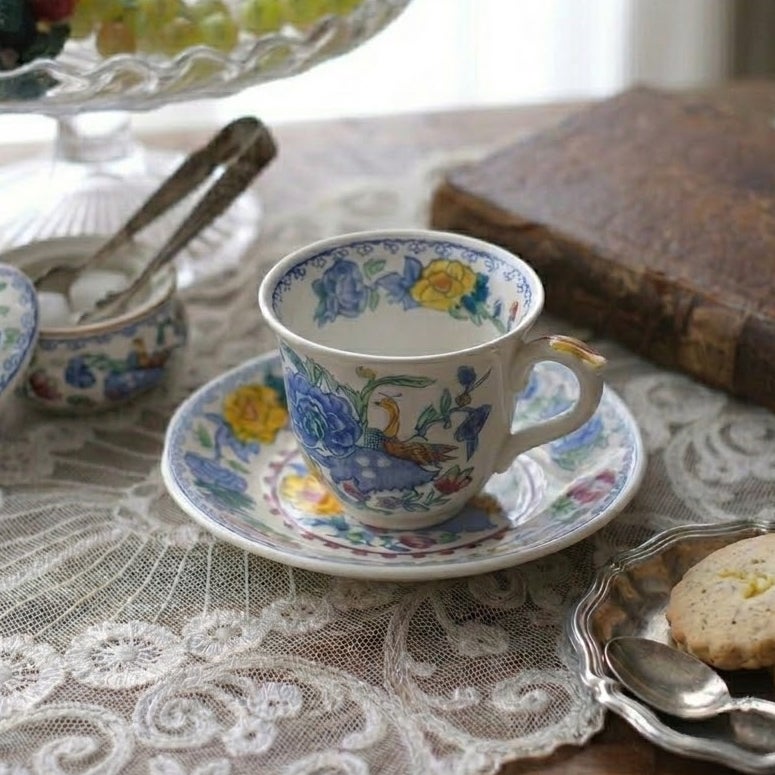 ヴィンテージティーカップ&ソーサ MASONS メイソン Regency リージェンシー イギリス アンティーク食器1