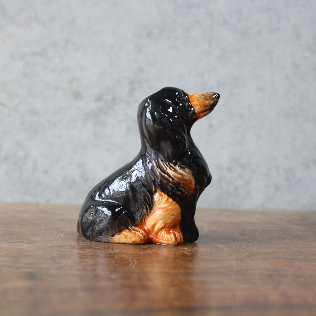 犬フィギュア 一輪挿し 柴犬 & ダックスフンド 陶器4