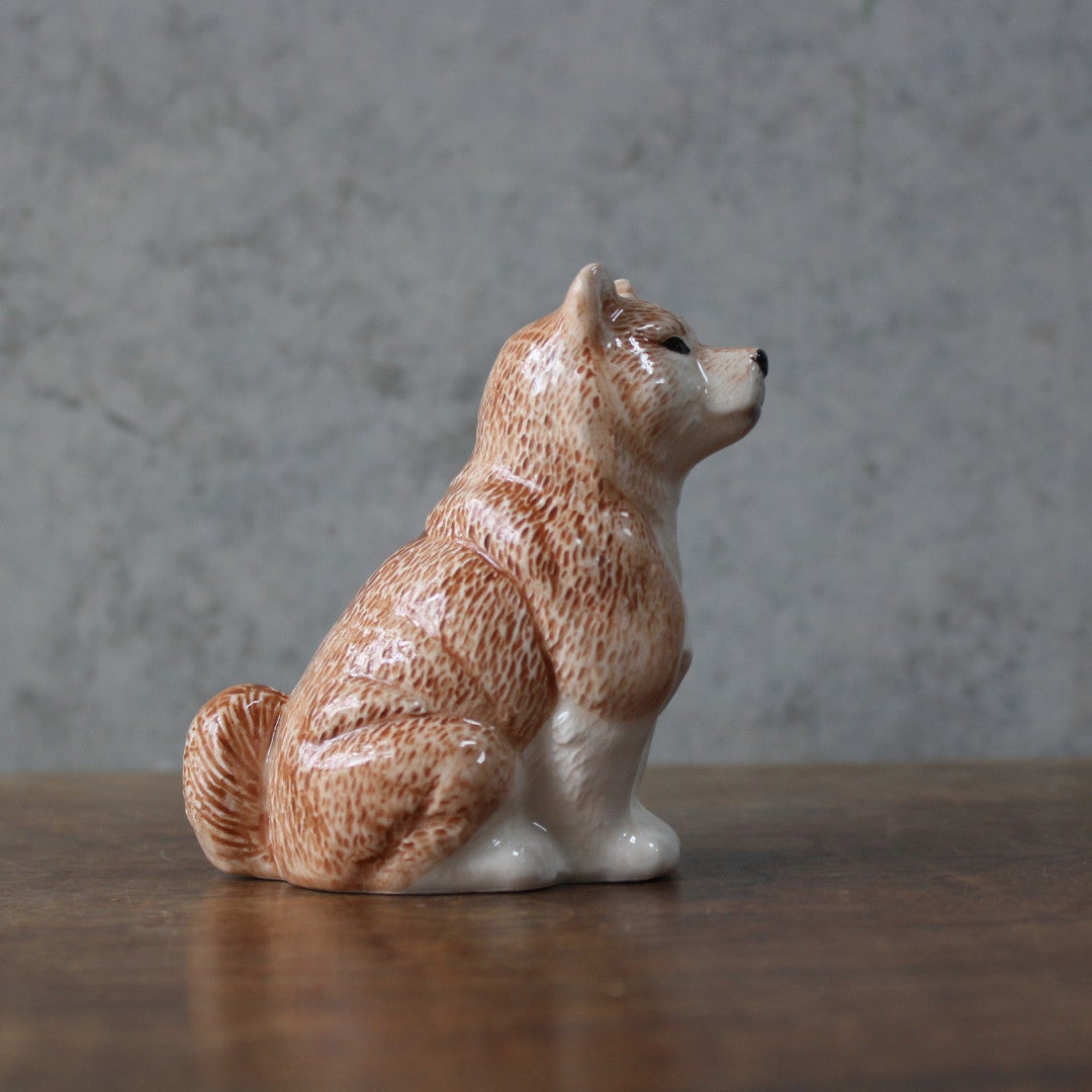 犬フィギュア 一輪挿し 柴犬 & ダックスフンド 陶器5